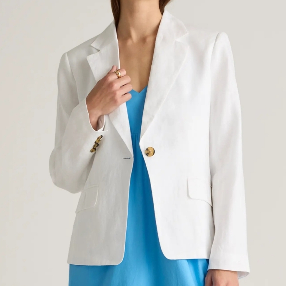 Quince European Linen Blazer